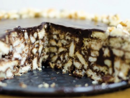 No-Bake Chocolate Biscuit Cake Recipe