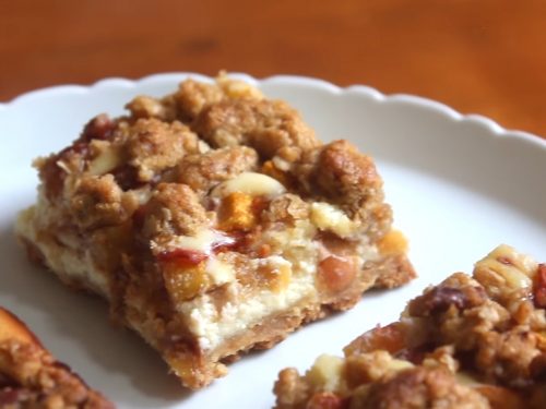 Peach Crumble Bars Recipe