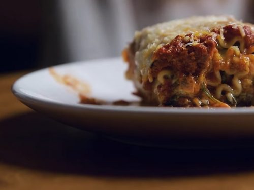 Roasted Vegetable Lasagna Roll Ups Recipe