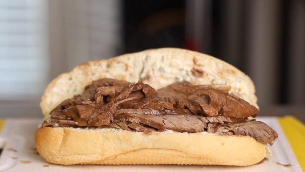 Slow Cooker Beer Braised Beef Dip Sandwiches Recipe