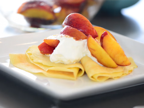 vanilla-bean-crepes-with-peaches-and-cream-recipe