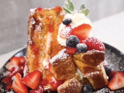 Creamy Strawberry Stuffed French Toast Recipe