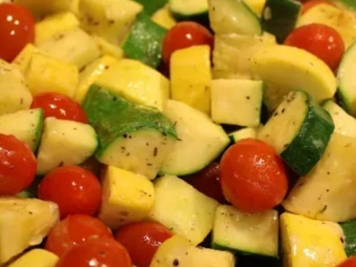 Tomato Zucchini Squash Skillet Recipe