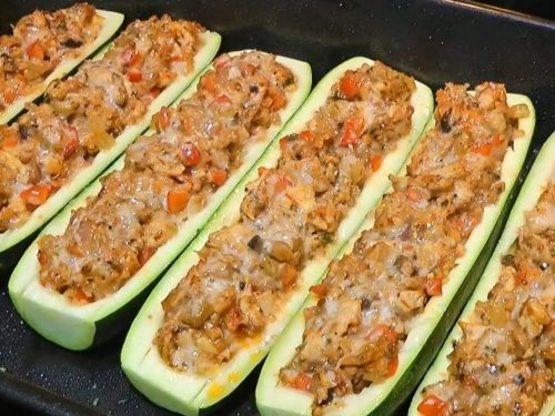 Turkey Stuffed Zucchini Recipe