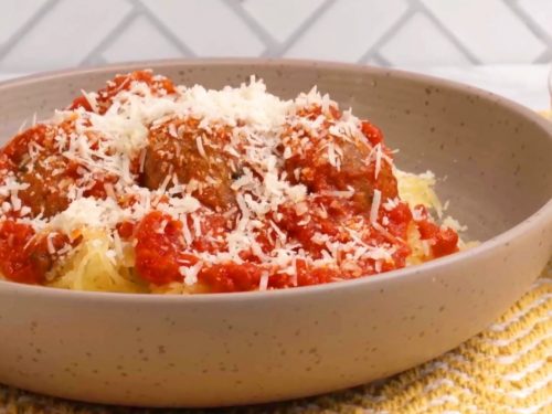 Whole30 Squashgetti and Meatballs Recipe