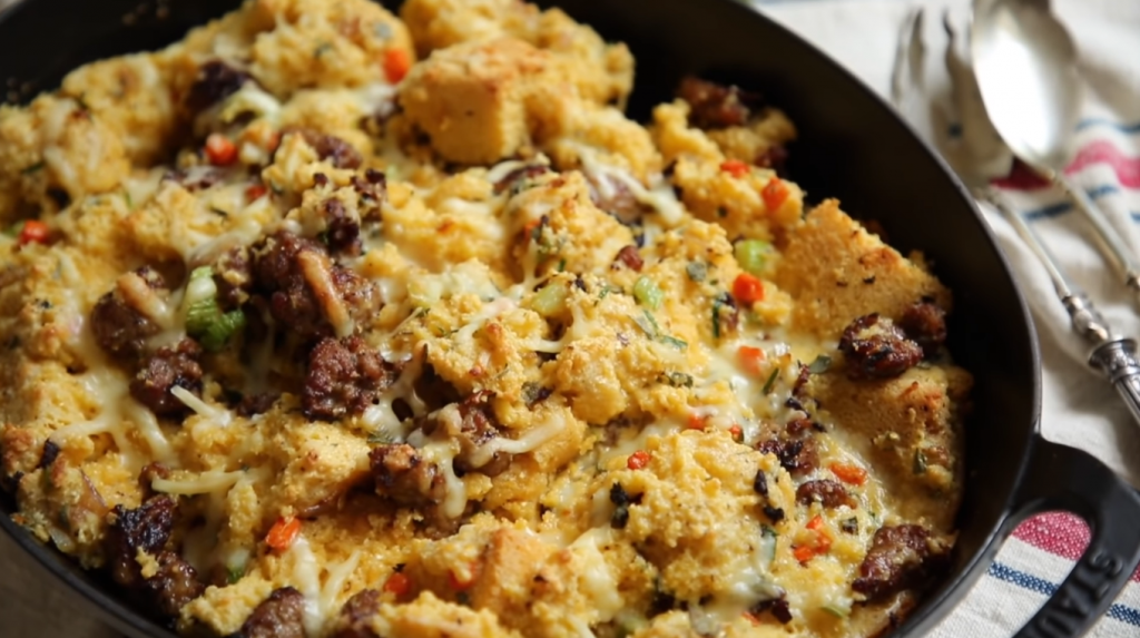 apricot-and-sausage-cornbread-stuffing-recipe