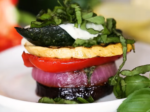 grilled-veggie-towers-with-mozzarella-recipe