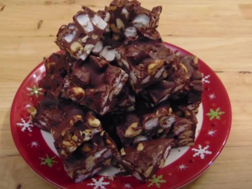 Microwave Rocky Road Fudge Recipe