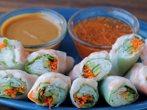 tropical-mango-spring-rolls-with-avocado-cilantro-dipping-sauce-recipe