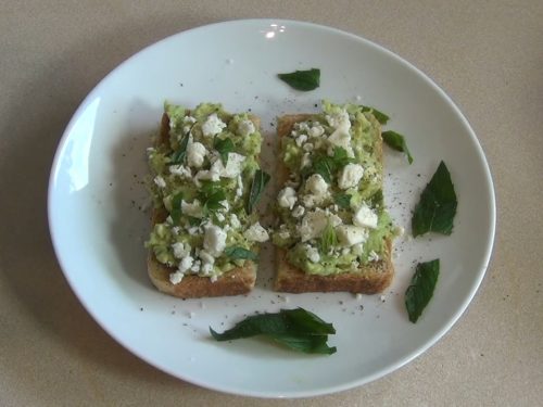 Avocado and Feta Bruschetta Recipe