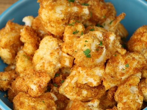 Garlic Roasted Cauliflower with Bread Crumbs Recipe