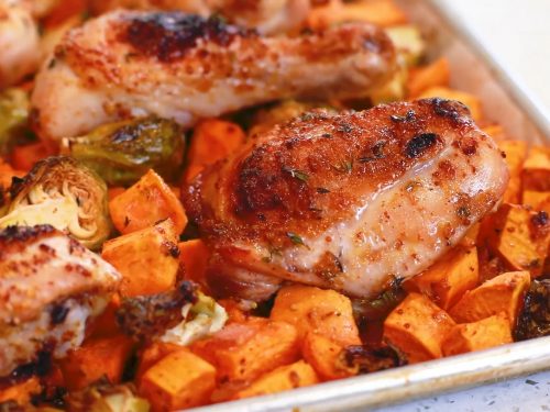 One-Pan-Maple-Rosemary-Chicken-Recipe