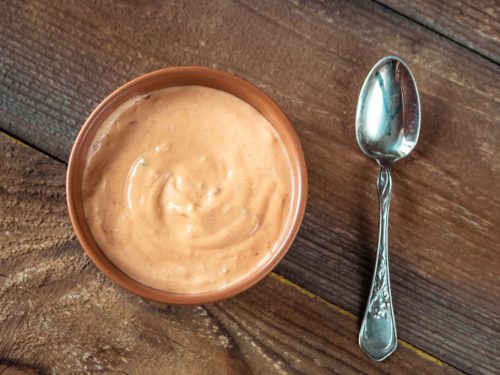 Spicy Mayo Recipe, homemade spicy mayo, Japanese spicy mayo sauce, sriracha sauce, chili mayo sauce