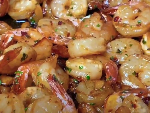 Browned Butter Honey Garlic Shrimp Recipe