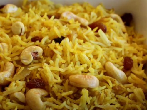 Cashew Raisin Rice Pilaf Recipe