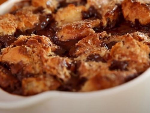 Chocolate Chip Croissant Casserole Recipe