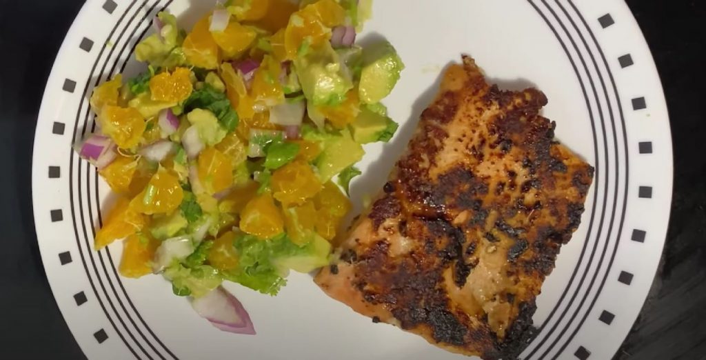 Honey Glazed Salmon with Citrus Avocado Salsa Recipe