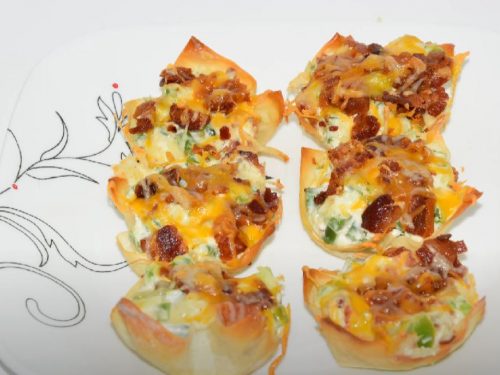 Jalapeno Popper Wonton Cups Recipe