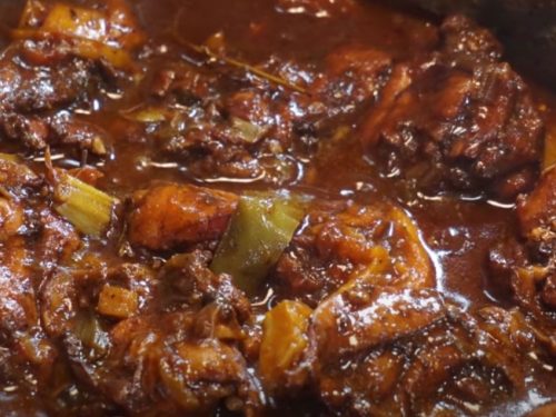 Jamaican Brown Chicken Stew Recipe