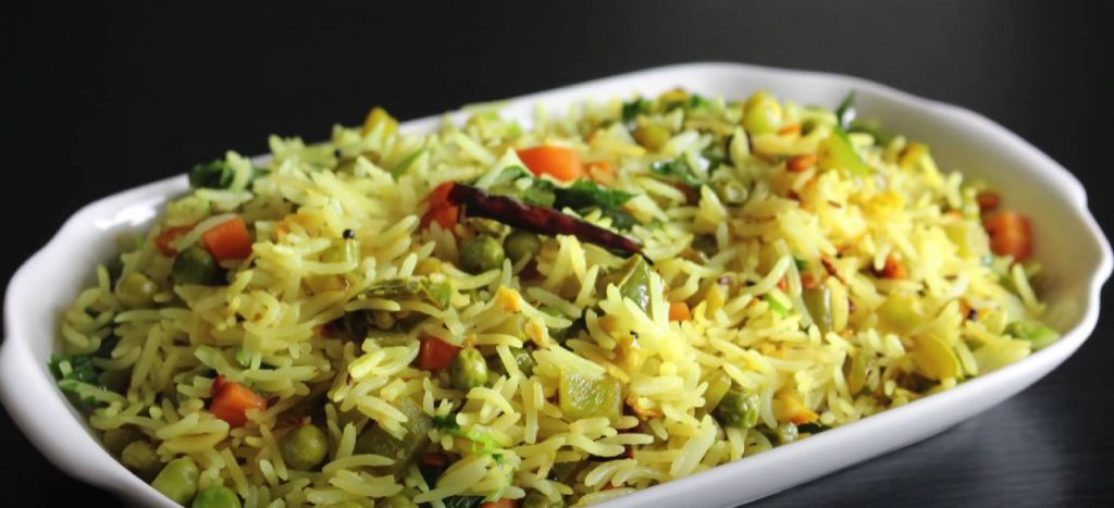 Lemon Fried Rice with Peas Recipe