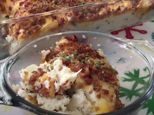 Loaded Mashed Cauliflower Bake Recipe