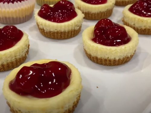 Mini Cherry Cheesecakes Recipe