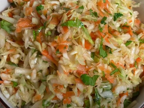 Quick and Easy Cabbage Slaw Recipe