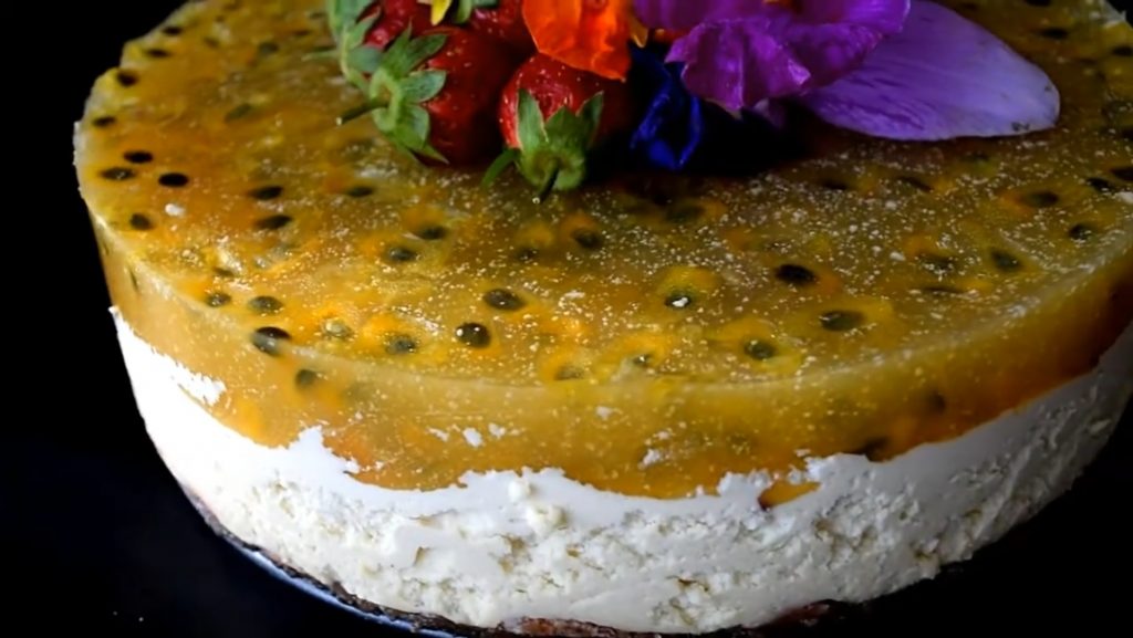 White Chocolate and Passion Fruit Cheesecake Recipe