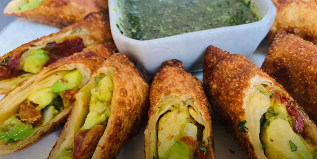 Avocado and Sun-Dried Tomato Spring Rolls Recipe