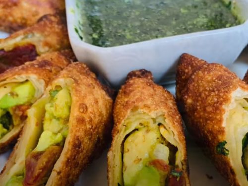 Avocado and Sun-Dried Tomato Spring Rolls Recipe