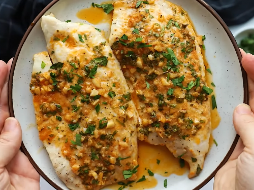 baked-tilapia-with-arugula-and-pecan-pesto-recipe