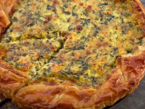 Cheesy Artichoke Pie Recipe