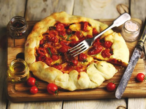 cherry tomato and cheese galette recipe