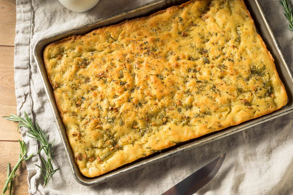 Garlic Rosemary Herb Focaccia Recipe