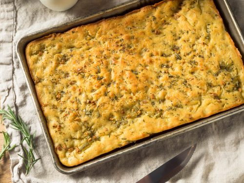 Garlic Rosemary Herb Focaccia Recipe