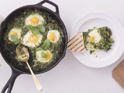 green-shakshuka-with-crispy-latkes-recipe