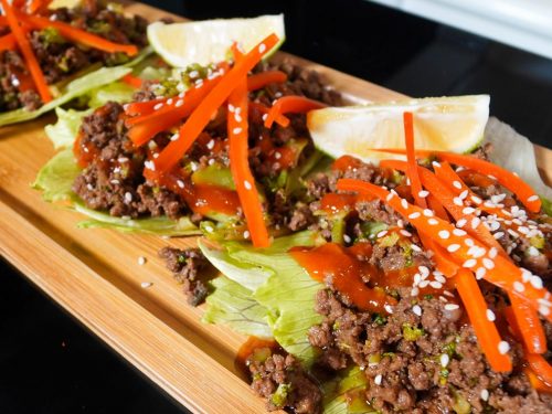 Korean Style Beef Lettuce Wraps