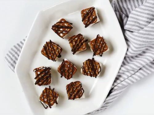 Mini Ice Cream Pretzel Sandwiches