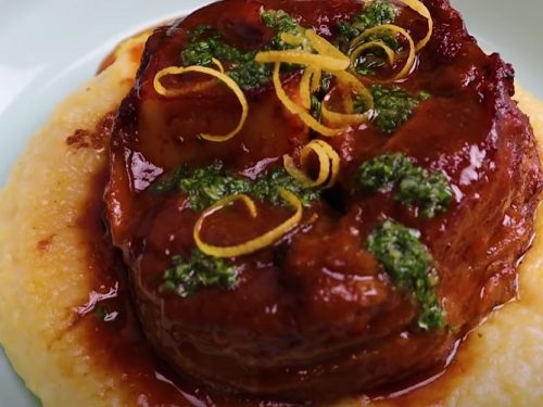 Osso Bucco in Red Wine Salsa with Soft Polenta Recipe