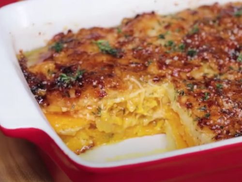 Parmesan Butternut Squash Gratin Recipe