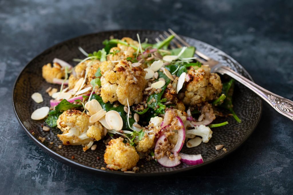 roasted cauliflower salad recipe