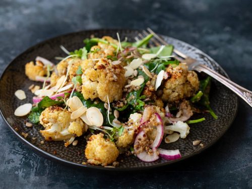 roasted cauliflower salad recipe