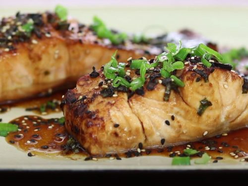 Salmon with Raspberry Ginger Glaze Recipe