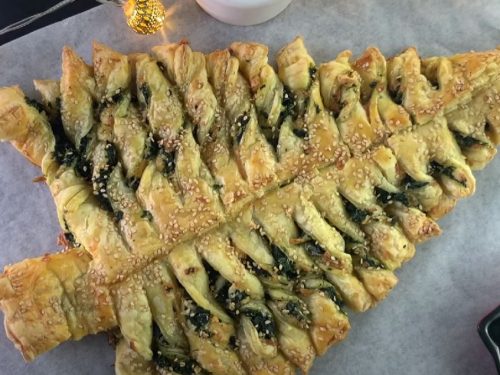 Savory Puff Pastry Christmas Tree Recipe