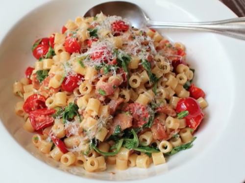 cavatelli-with-bacon-and-arugula-recipe