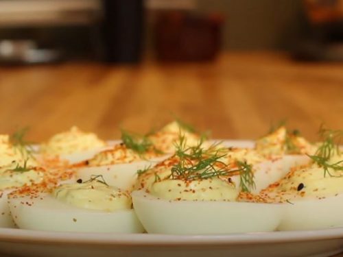 Deviled Eggs with Horseradish and Dill Recipe