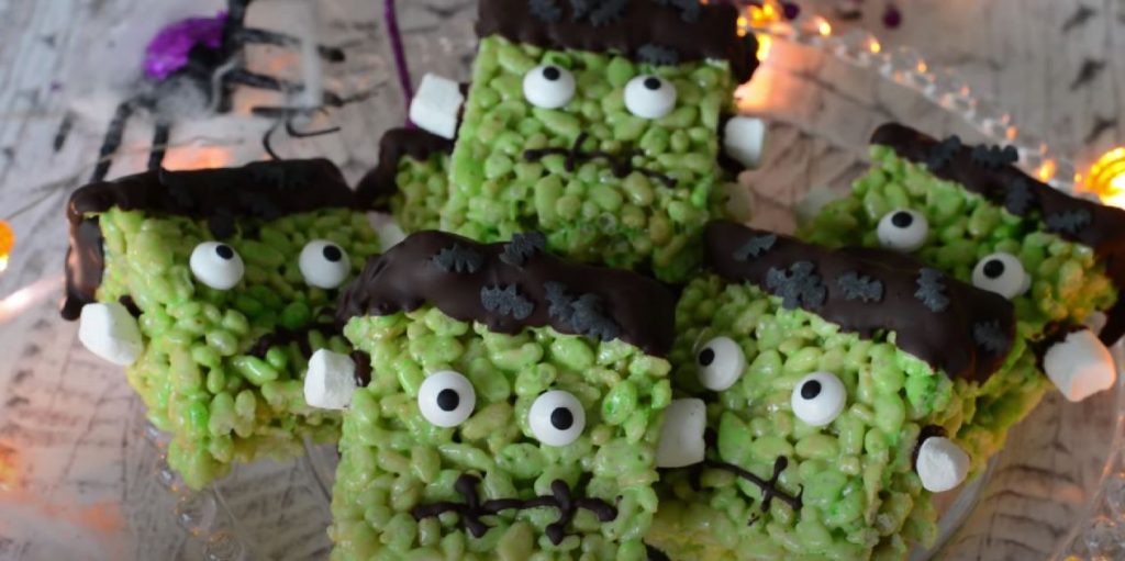 Frankenstein Rice Krispies Treats Recipe