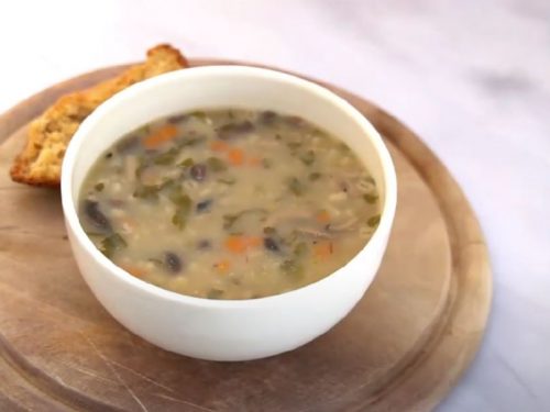 Vegan Mushroom Barley Soup Recipe