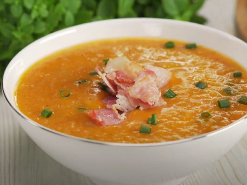 Lentil Soup with Tubetti and Bacon Recipe