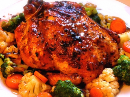 roast-chicken-with-maple-pepper-glaze-recipe